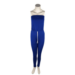 SJL Apparel women's blue and white tube jumpsuit size M